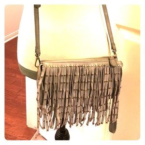SOLD-Fringe Crossbody/Wristlet -Shiraleah Chicago